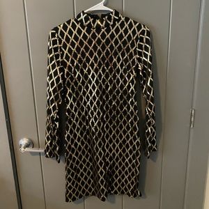Black and gold sequin Shein dress